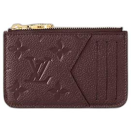 Louis Vuitton LV Romy wallet wine colour Dark red