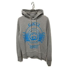 ***GUCCI Kapuzenpullover mit Disc-Print Grau