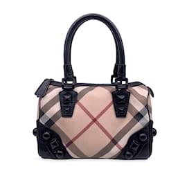 Burberry-Burberry Handbag Check on Studs-Black