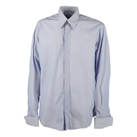Yves Saint Laurent-Camisa a rayas de Yves Saint Laurent-Blanco
