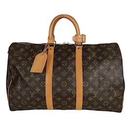 Louis Vuitton-Louis Vuitton Louis Vuitton Keepall 45 monogram handbag-Brown