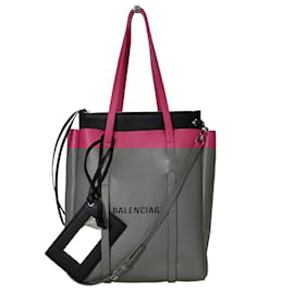 Balenciaga-Balenciaga Balenciaga Every day bag in fuchsia leather-Pink