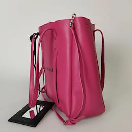 Balenciaga-Balenciaga Balenciaga Every day bag in fuchsia leather-Pink