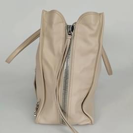 Balenciaga-Balenciaga Balenciaga Papier shopper bag in beige leather-Beige