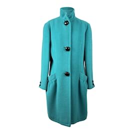 Krizia Coat Turquoise