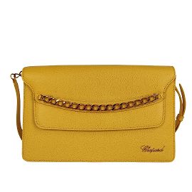 Chopard Bolsa de ombro Chopard Monaco em couro amarelo Amarelo