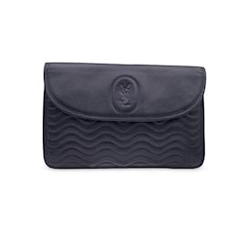 Yves Saint Laurent-Yves Saint Laurent Clutch Bag Vintage --Black