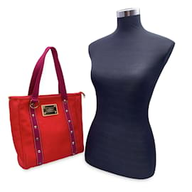 Louis Vuitton-Louis Vuitton Tote Bag Antigua-Red