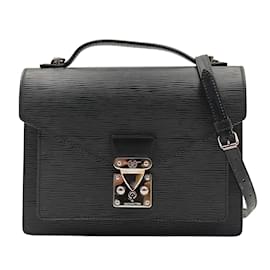 Louis Vuitton Epi Monceau 28 black Leather Pony-style calfskin ref.667876 -  Joli Closet