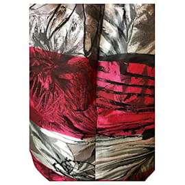 Autre Marque-Marco Bologna brocade skirt-Silvery,Red