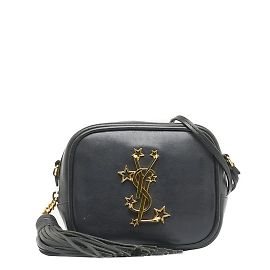 Yves Saint Laurent Star Monogram Blogger Bag Black