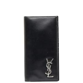 Yves Saint Laurent-Cassandre Continental Wallet 529981-Black
