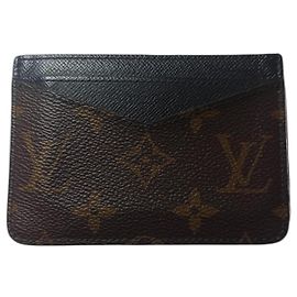Louis Vuitton Neo Damier Graphit-Kartenhalter Schwarz