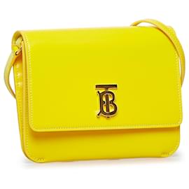 Burberry-Burberry Yellow Mini TB Crossbody-Yellow