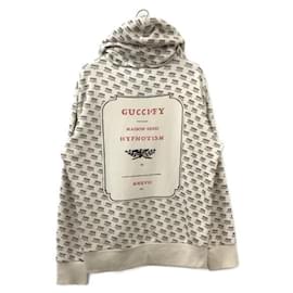 Gucci-*** GUCCI  mini logo pullover hoodie-White
