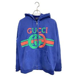 ***Sudadera con capucha reversible GUCCI Interlocking G Azul