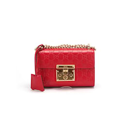 Gucci-Small Guccissima Padlock Shoulder Bag 409487-Other