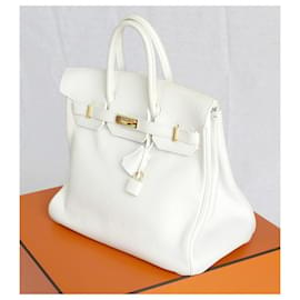 Hermès-Cinturones altos-Blanco