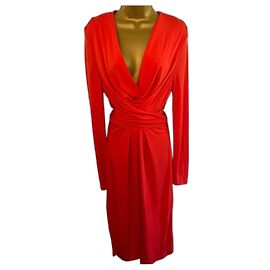 Issa Orange Kate Krawattenkleid, Langarm UK 16 US 12 EU 44, Kate Middleton Orange