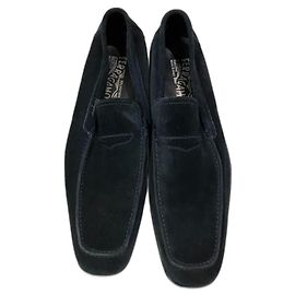 Salvatore Ferragamo Mocassini Slip on Blu scuro