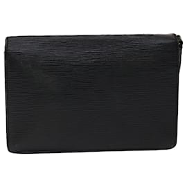 Louis Vuitton-LOUIS VUITTON Epi Serie Dragonne Hand Bag Black M52612 LV Auth 47949-Black