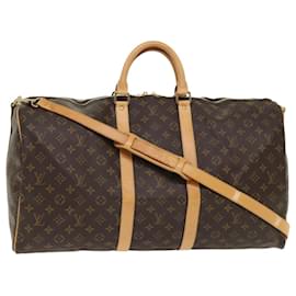Louis Vuitton-Louis Vuitton Monogram Keepall Bandouliere 55 Boston Bag M.41414 LV Auth 46105-Monogramm