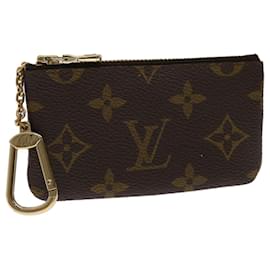 Louis Vuitton-Bolsa Moeda M LOUIS VUITTON Monograma Pochette Cles M62650 Autenticação de LV 48381-Monograma