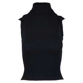 Autre Marque Collection Privée Black Turtleneck Top Black