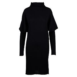 Rick Owens Lilies Rollkragenkleid Schwarz