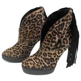 Burberry Botín Estampado de leopardo
