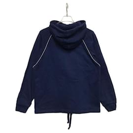 Gucci-***GUCCI  gucci web stripe hoodie-Navy blue