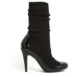 Chanel EDUCACIÓN FÍSICA2014 Calcetines Botas Negro EU38.5 Negro
