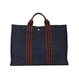 Hermès-Hermès Toile Fourre Tout GM Bag-Other