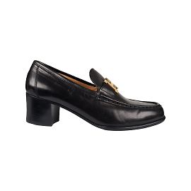 Hermès Constance Leather Heel Pumps  Black