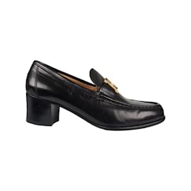 Hermès-Zapatos de tacón de piel Hermès Constance-Negro