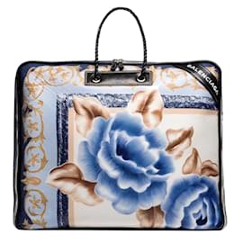 Balenciaga-Bolsa de viagem com cobertor Balenciaga AJ Floral XL-Azul