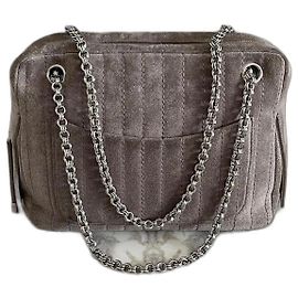 Chapeau melon Chanel Cotton Club Gris Bijouterie argentée