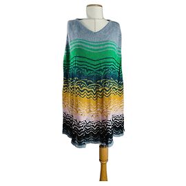 Missoni Poncho Mehrfarbig Wolle Mohair Mehrfarben