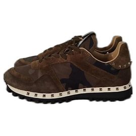 Baskets Valentino Garavani Camo Rockstud Vertes Vert