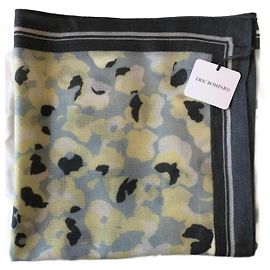 Sciarpa Eric Bompard in cashmere Beige Verde Giallo