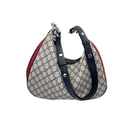 Gucci-GUCCI  Handbags T.  cloth-Grey