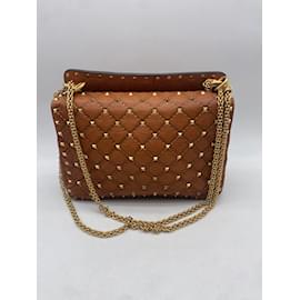 Valentino Garavani-VALENTINO GARAVANI  Handbags T.  leather-Camel