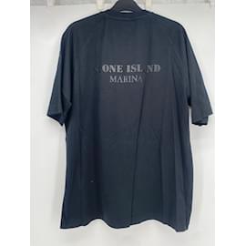 Stone Island-STONE ISLAND  T-shirts T.International M Cotton-Black