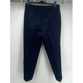 Jamin Puech-AMI  Trousers T.fr 42 WOOL-Navy blue