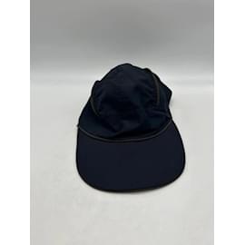 Hermès-HERMES  Hats & pull on hats T.International M Synthetic-Navy blue