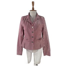Blazer rojo a rayas Bitte Kai Rand Roja Multicolor