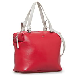 Céline-Celine Red Small Soft Cube Bag-Red,Other