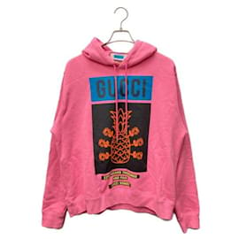 Gucci-***GUCCI  pineapple print pullover hoodie-Pink