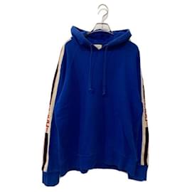 Gucci-***GUCCI  Sideline technical pullover hoodie-Blue