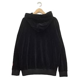 Gucci-***GUCCI  velor chenille pullover hoodie-Black,Red